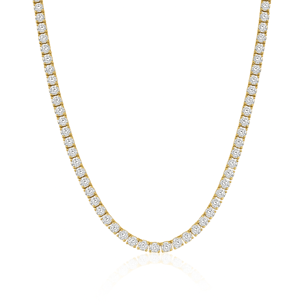 Moissanite Tennis Chain - 4mm