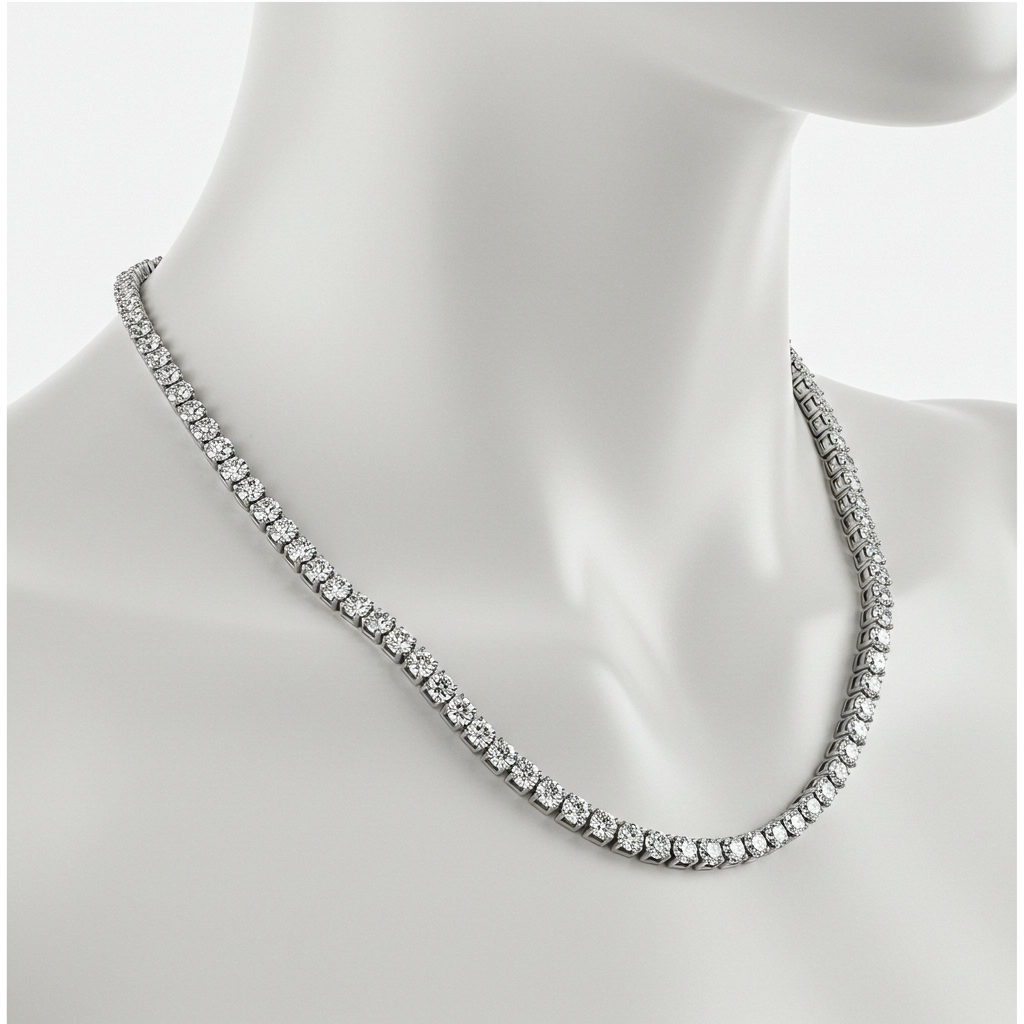 Moissanite Tennis Chain - 4mm