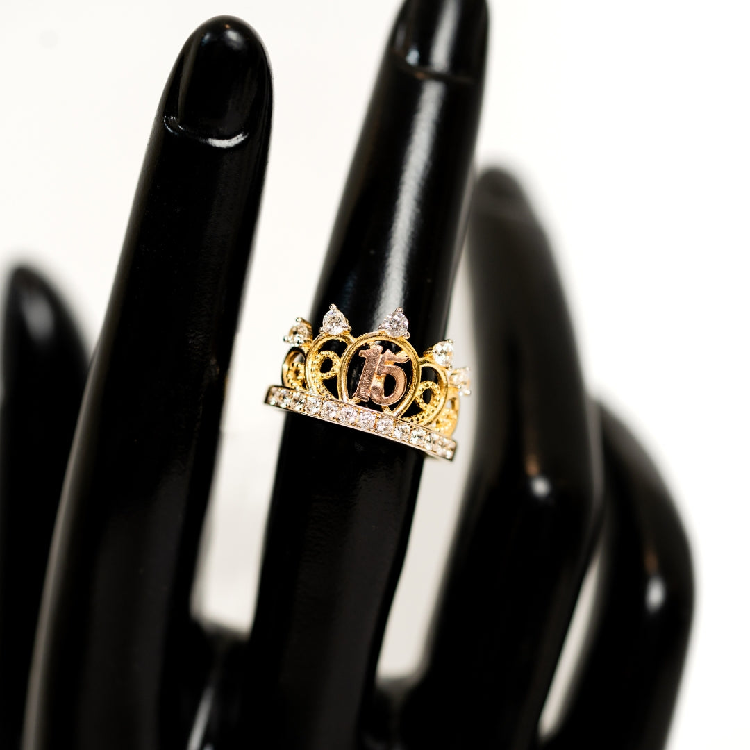Zircoin 15 Crown Ring