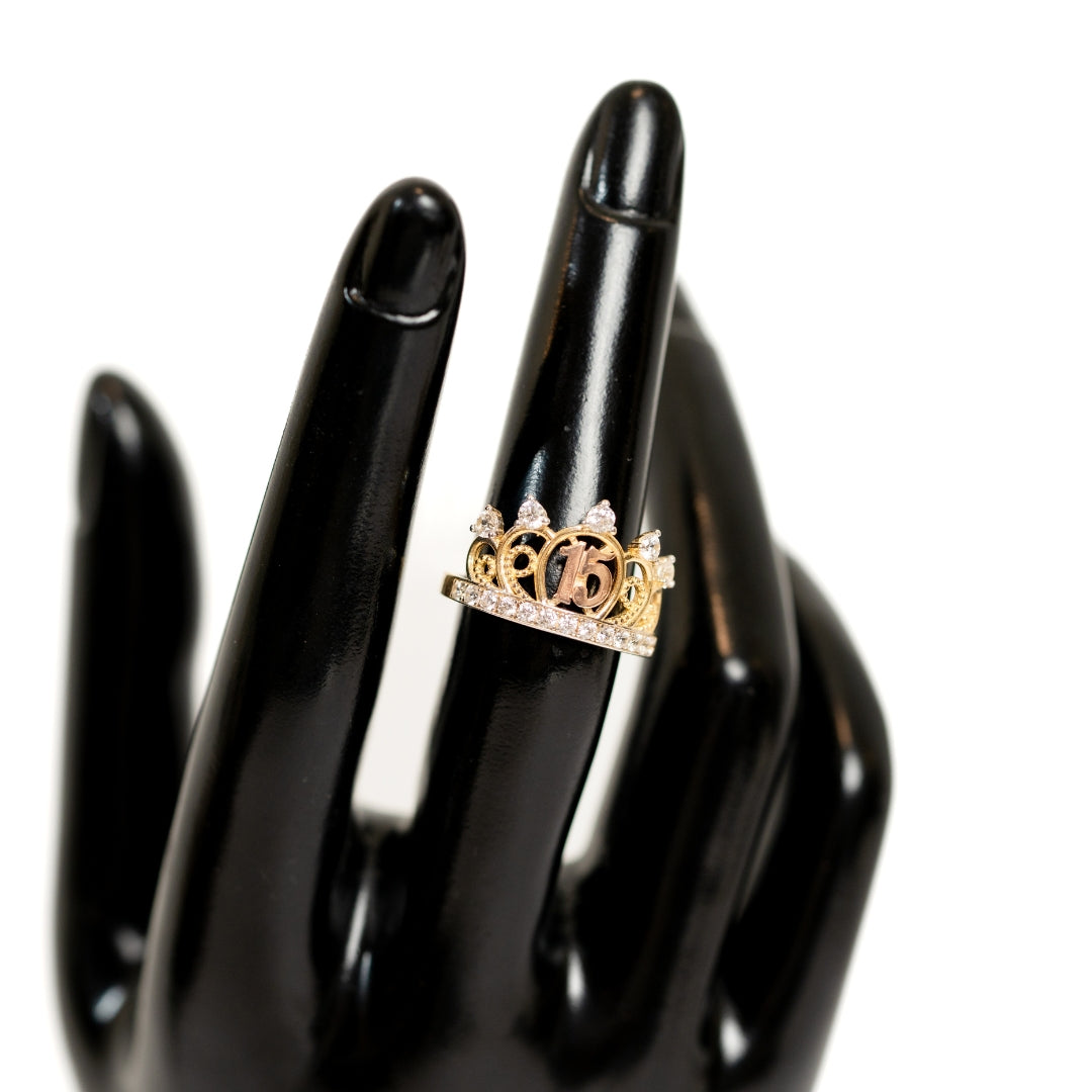 Zircoin 15 Crown Ring