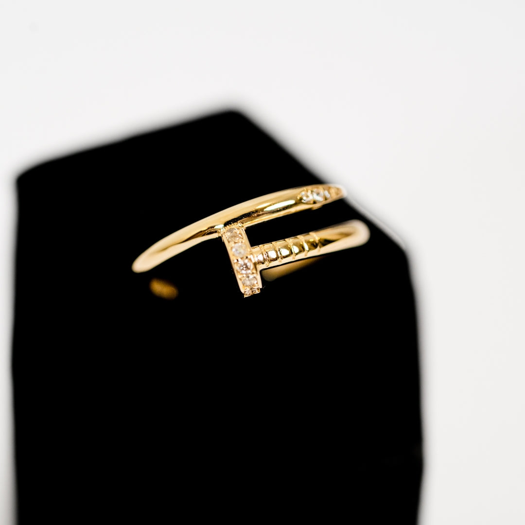 Zircoin Nail Ring