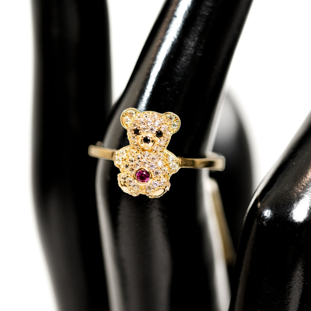 Zircoin Teddy Bear Ring