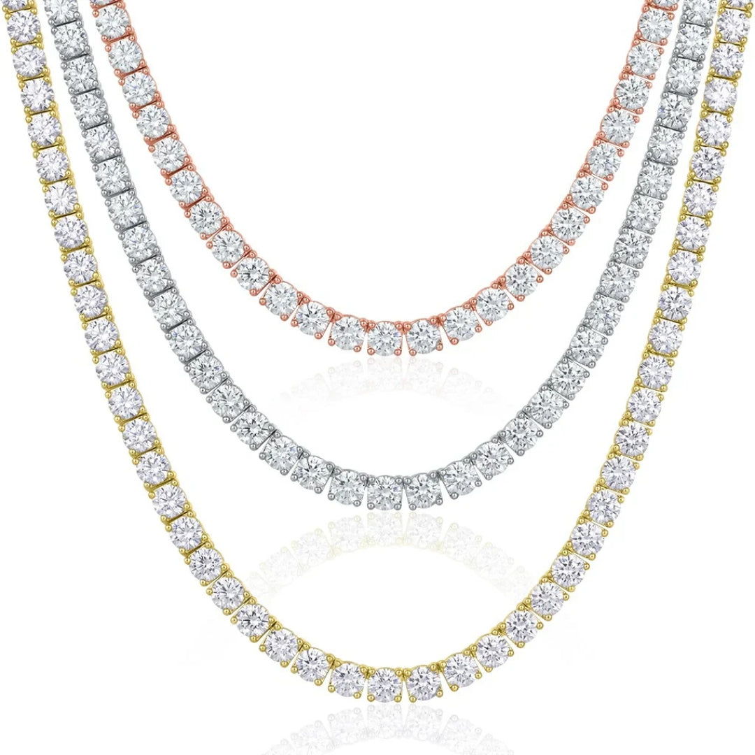 Moissanite Tennis Chain - 4mm