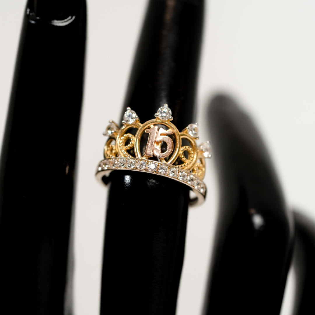 Zircoin 15 Crown Ring