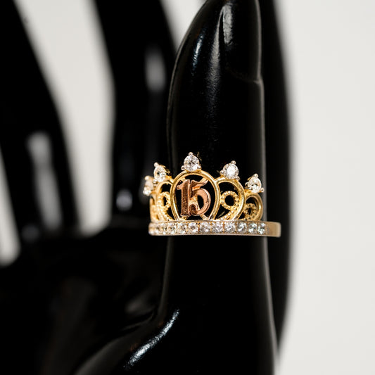 Zircoin 15 Crown Ring