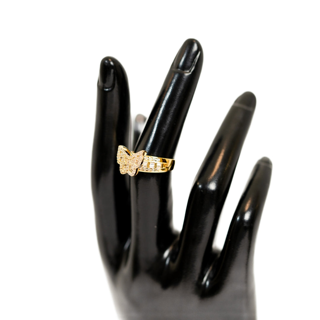 Zircoin Butterfly Ring