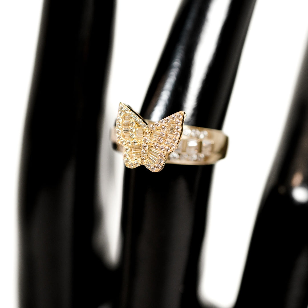 Zircoin Butterfly Ring