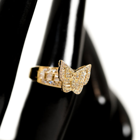 Zircoin Butterfly Ring