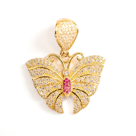 Diamond Butterfly Pendant