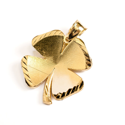 Gold Clover Leaf Pendant